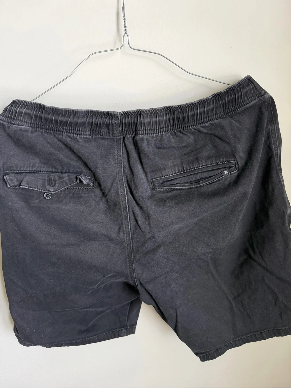 Crash & Burn Black Athletic Drawstring Shorts